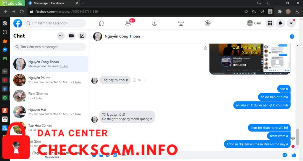 Evidence against Nguyễn Công Thoan