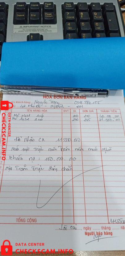 Evidence against Lê Thúy Nga