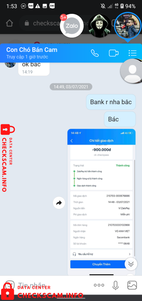 Evidence against Vo Viet Anh