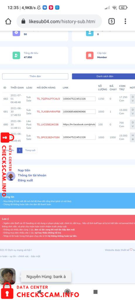 Evidence against Trần Trí