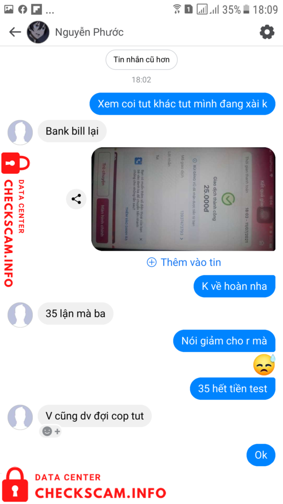 Evidence against Nguyễn Phước