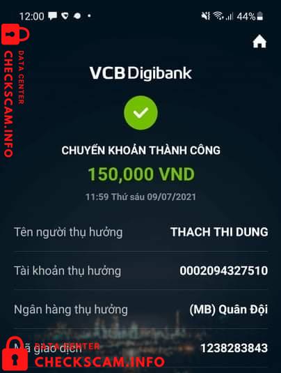 Evidence against Thạch Thị Dung