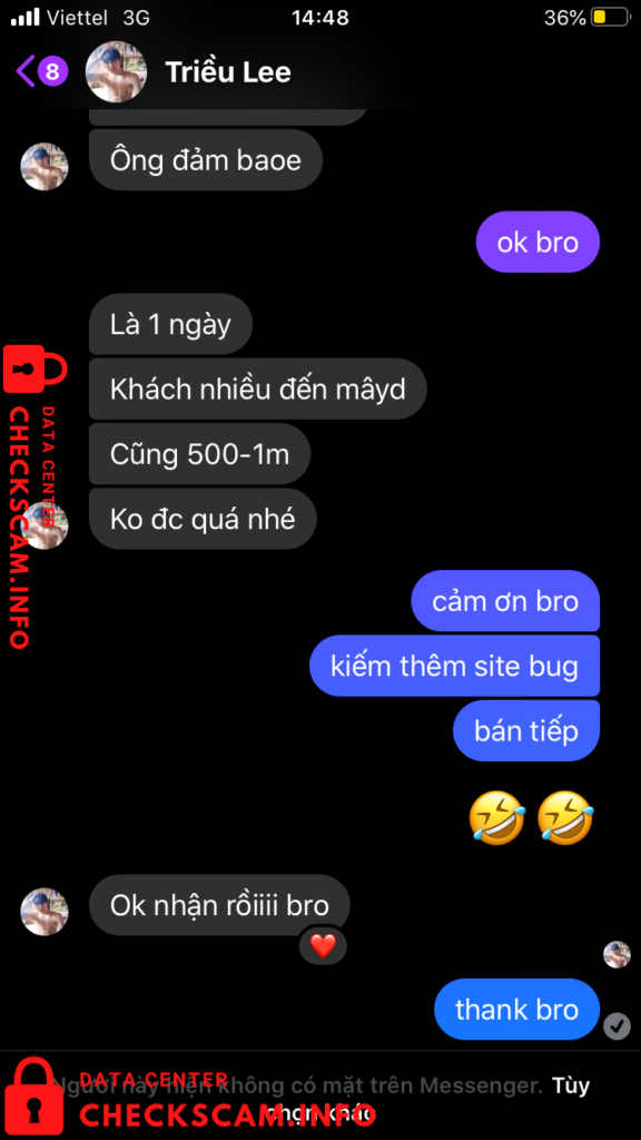 Evidence against Lê Thế Triều
