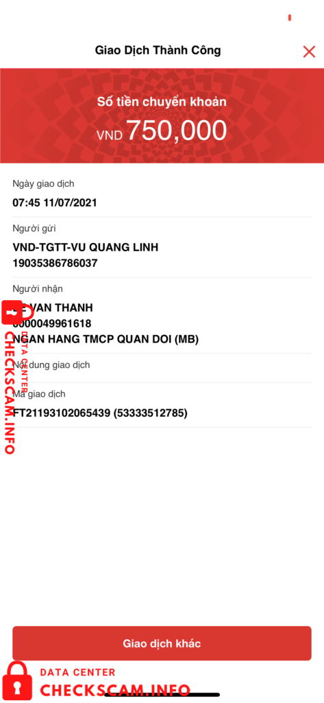 Evidence against Le Van Thanh
