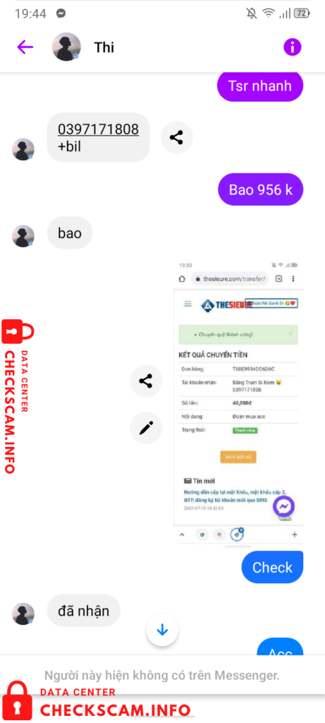 Evidence against Võ Xuân Thi