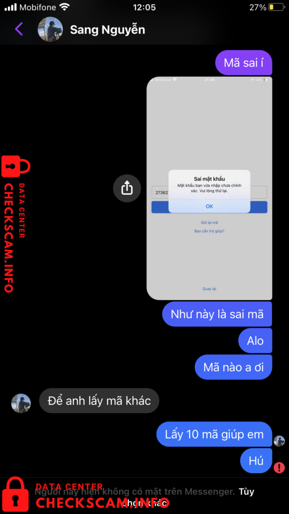 Evidence against Nguyễn Sang