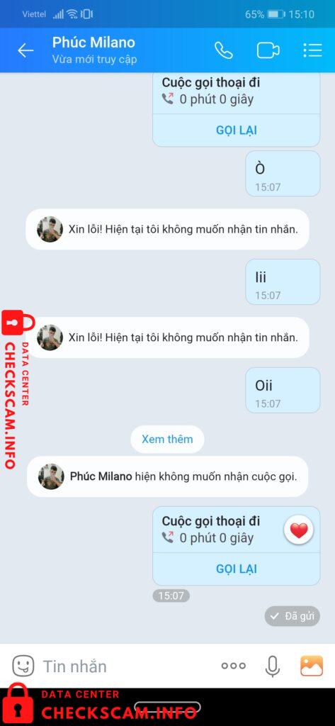 Evidence against Phúc Milana
