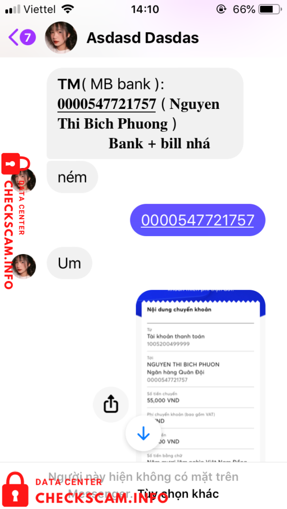 Evidence against Nguyen Thi Bich Phuong
