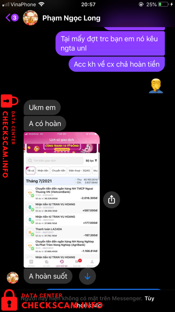 Evidence against Nguyễn Mạnh Cường