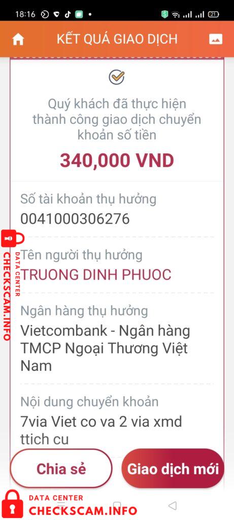 Evidence against Trương Đình Phước