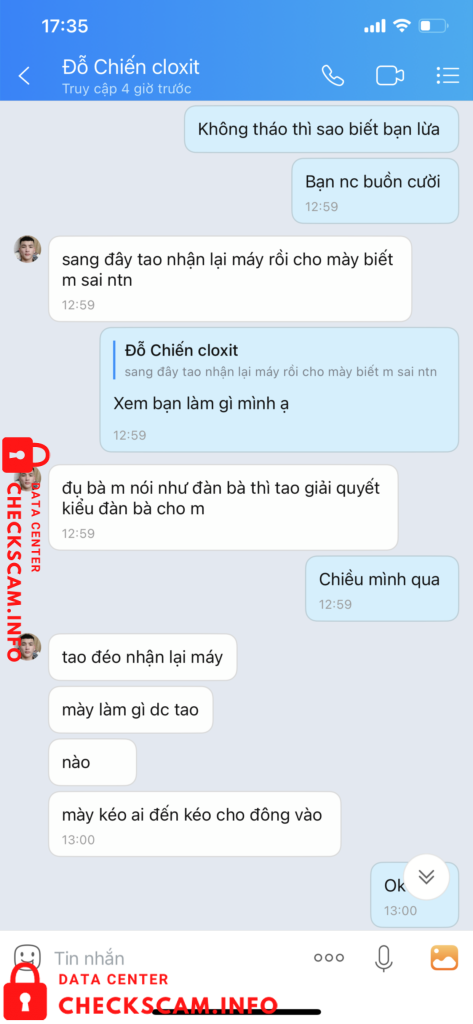 Evidence against Do Van Oanh
