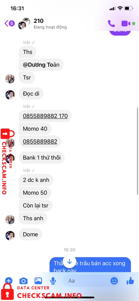Evidence against Lam Quoc Viet