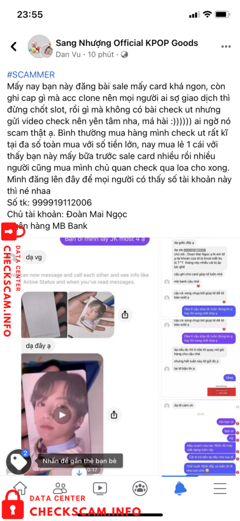 Evidence against Đoàn Mai Ngọc