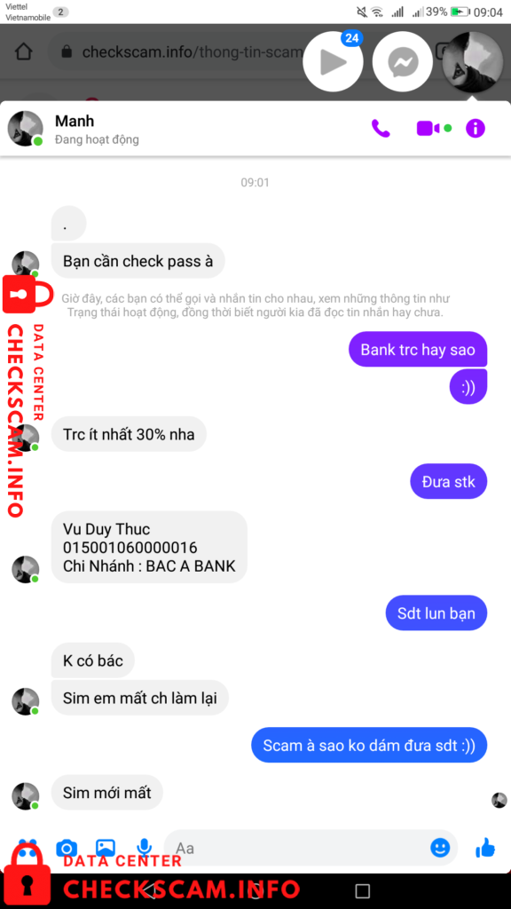 Evidence against Vu Duy Thuc