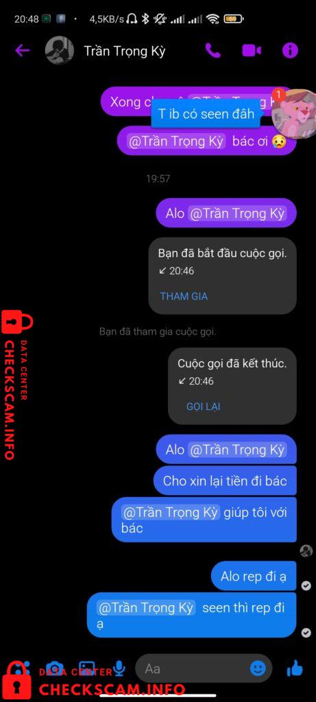 Evidence against Trần Trọng Kỳ