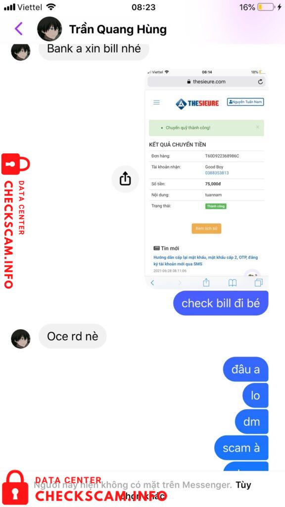 Evidence against Lê Anh Duy