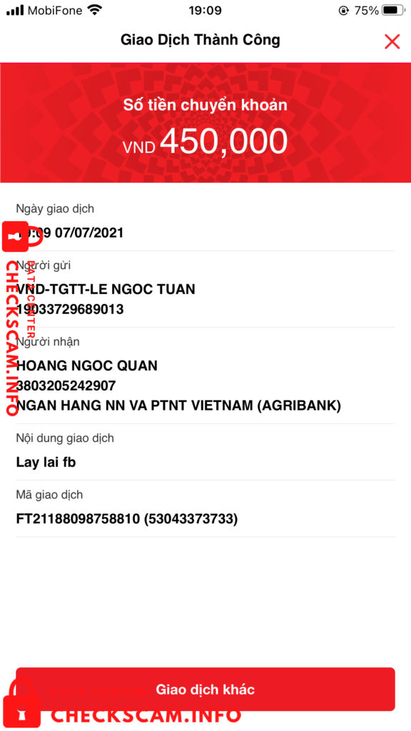 Evidence against Hoang Ngoc Quan