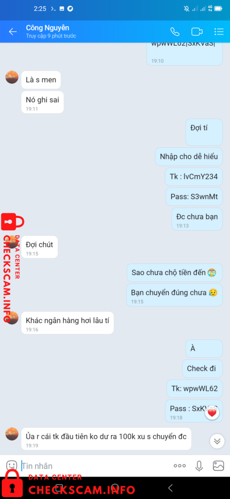 Evidence against Công Nguyễn