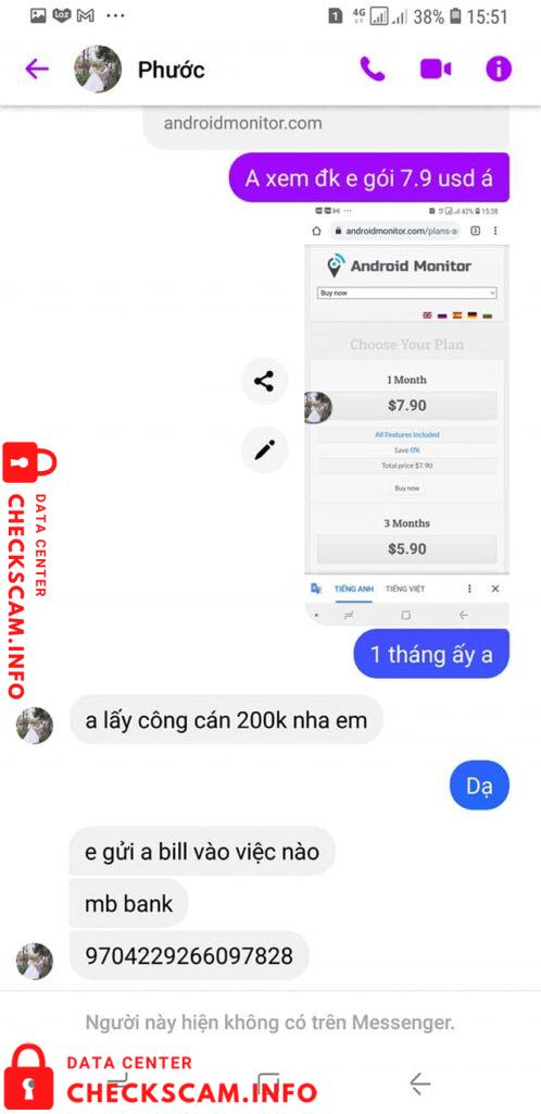 Evidence against Hoang Cong phuoc