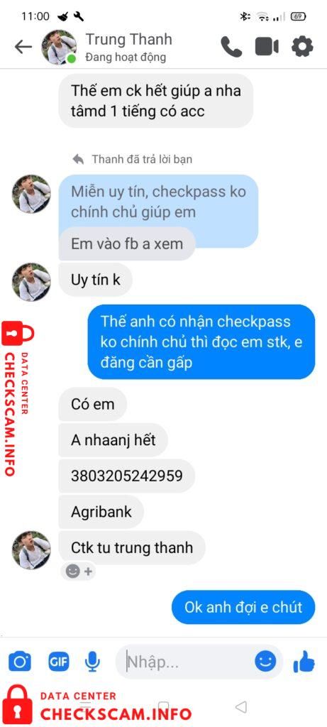 Evidence against Tu Trung Thanh