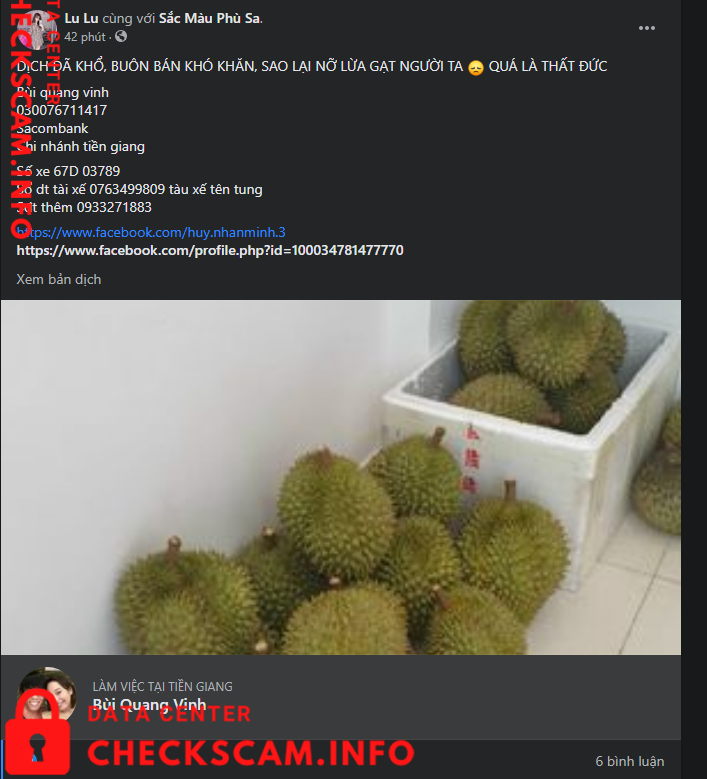 Evidence against Bùi Quang Vinh