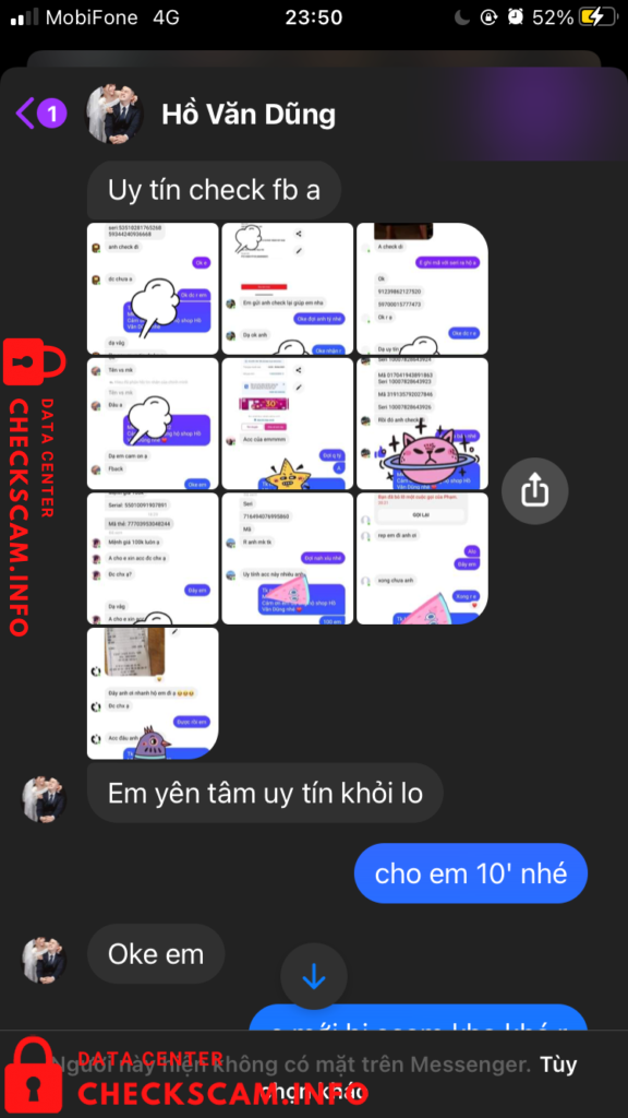 Evidence against Nguyen Van Tien