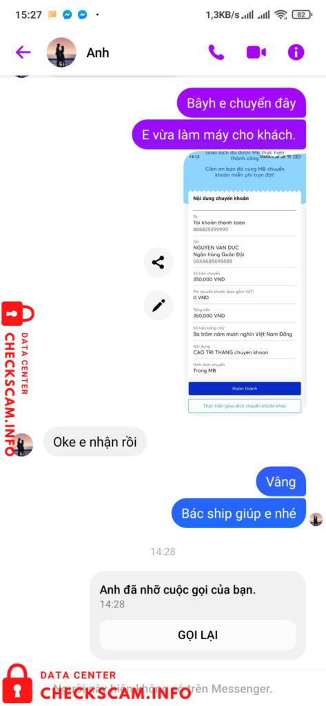 Evidence against Nguyễn Văn đức