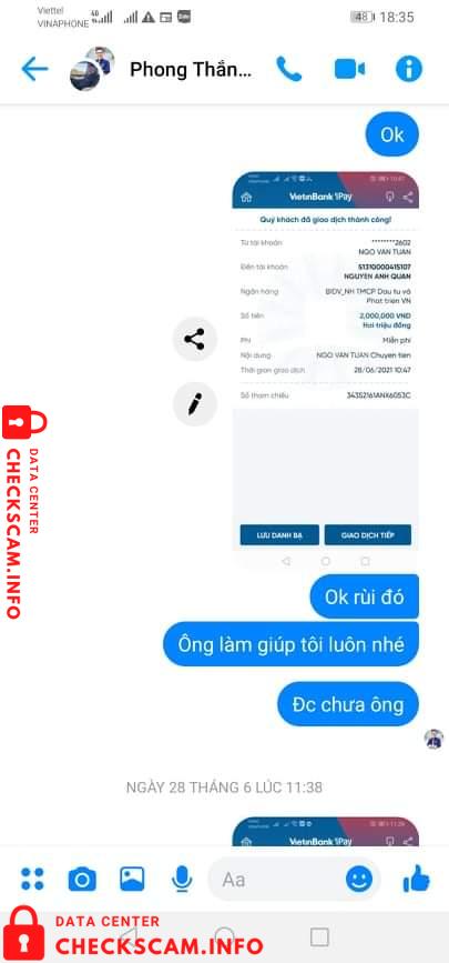 Evidence against Nguyen Anh Quan