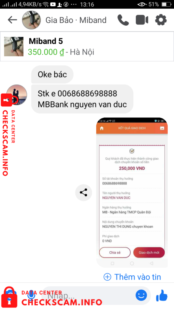 Evidence against Nguyen Van Duc