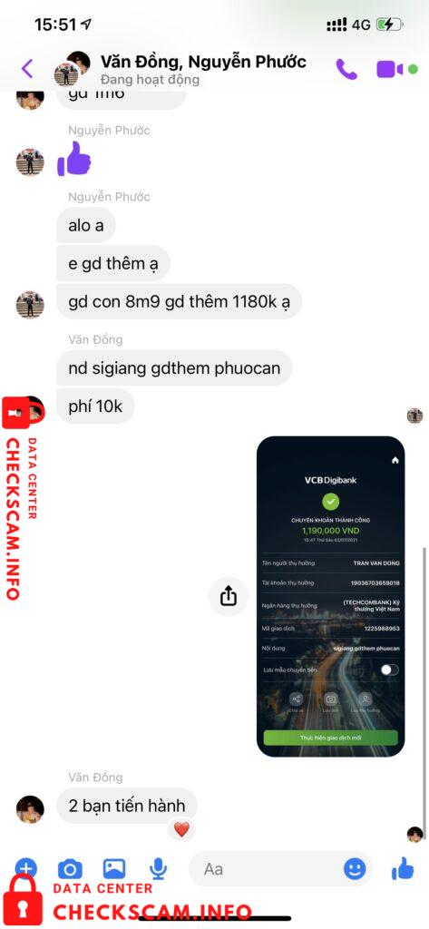 Evidence against Tran Van Dong