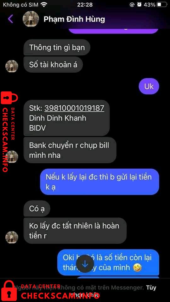 Evidence against Dinh Dinh Khanh