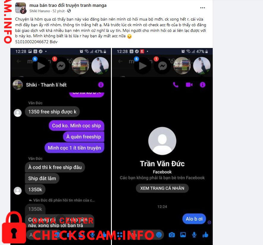 Evidence against Tran Van Duc