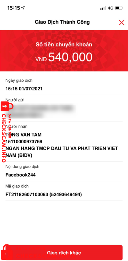Evidence against Tong Van Tam