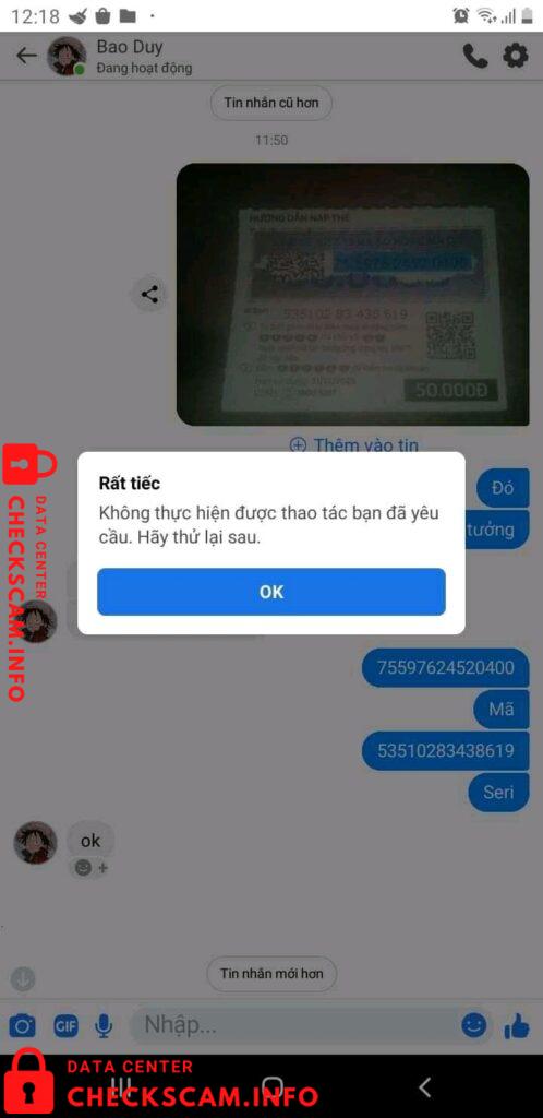 Evidence against Duong Van Duy