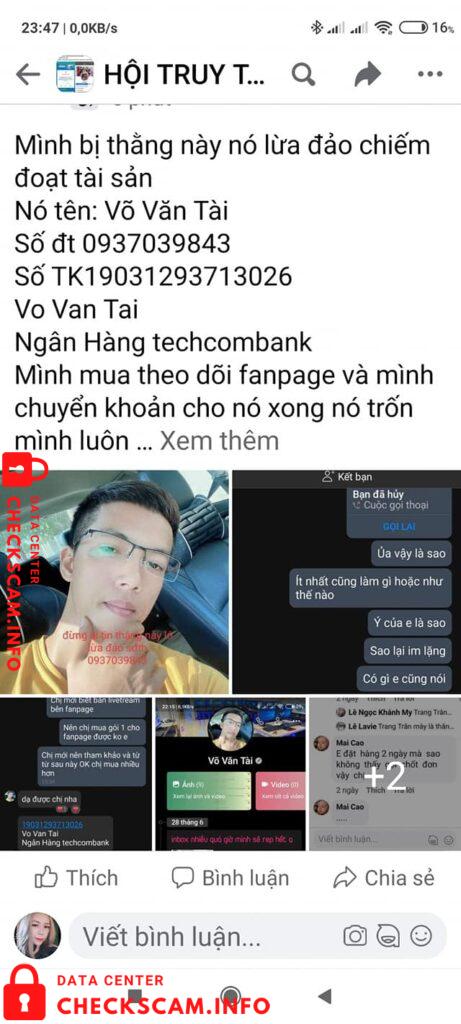 Evidence against Võ Văn Tài