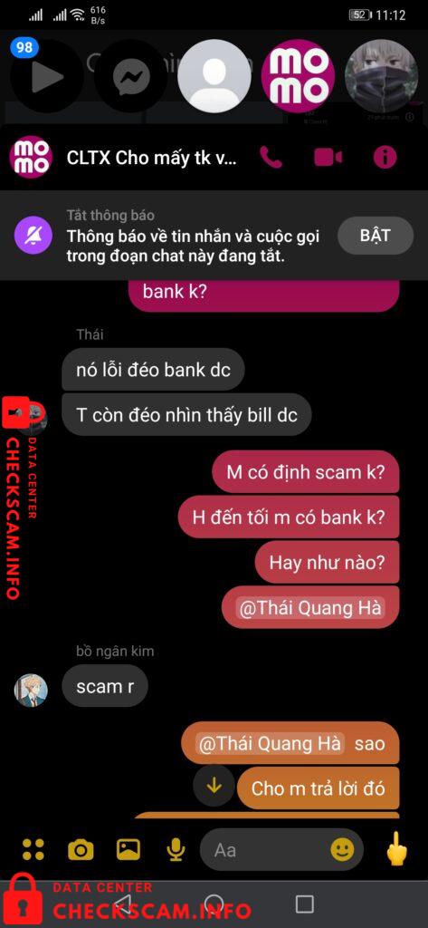 Evidence against Thái Quang Hà
