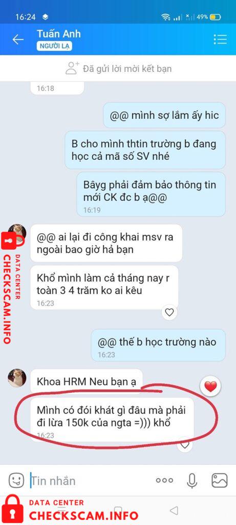 Evidence against Tran Viet Anh