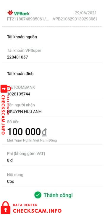 Evidence against Nguyễn Hữu ánh