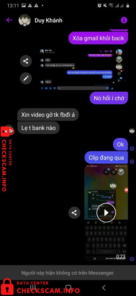 Evidence against Nguyễn Duy Khánh