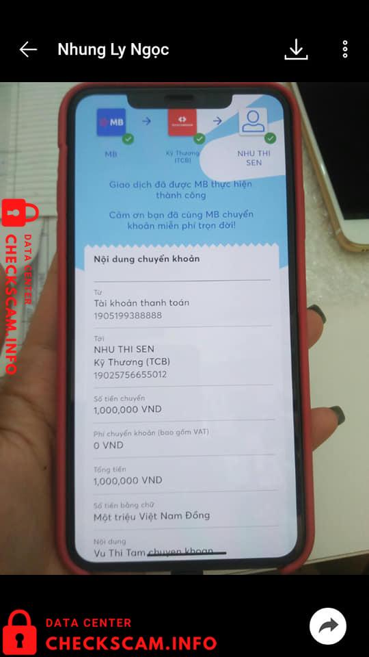 Evidence against Nhu Thi Sen