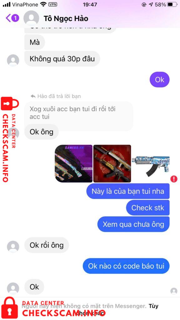 Evidência contra Le Lam Kim Huyen