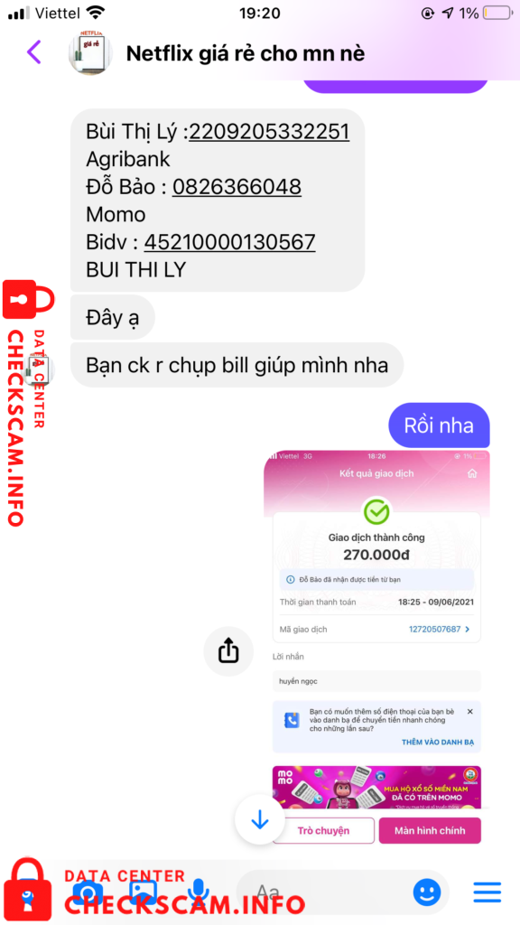 Evidência contra Bui Thi Ly
