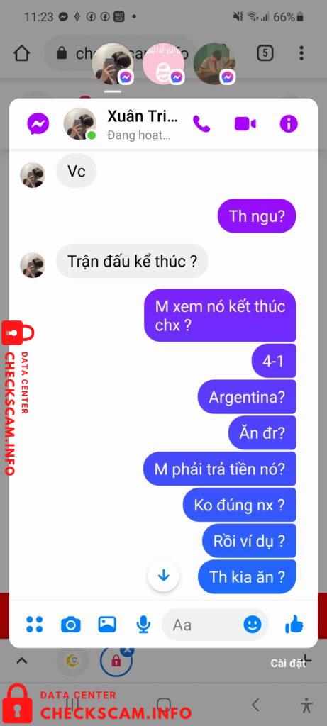 Evidência contra Nguyễn Xuân Triều