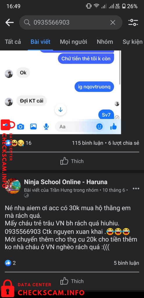 Evidência contra Nguyễn Xuân Khải