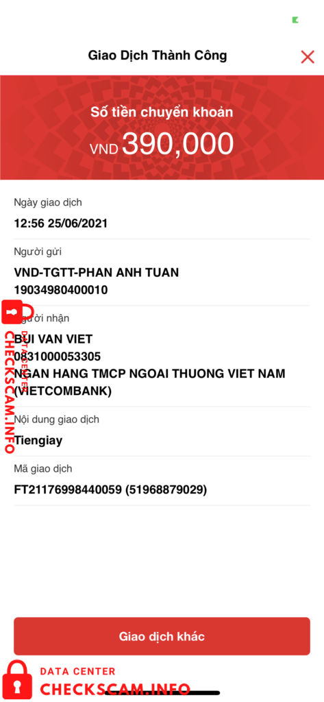 Evidence against Bui Van Viet