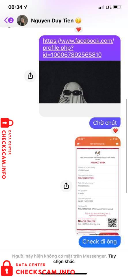Evidence against Nguyen Duy Tien