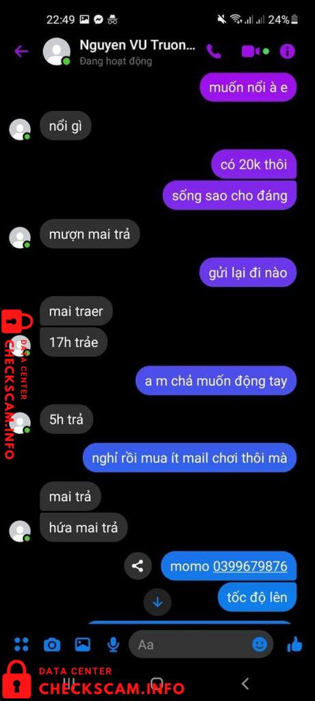 Evidence against Nguyen Thi Vinh