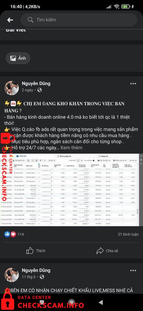Evidence against Nguyen Thi Hoai Thu