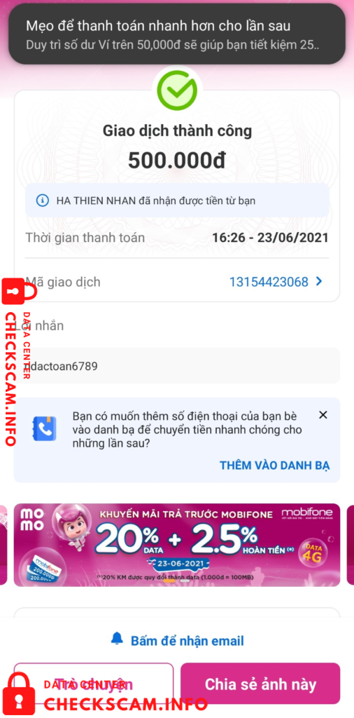 Evidence against Nguyễn Văn Nhân