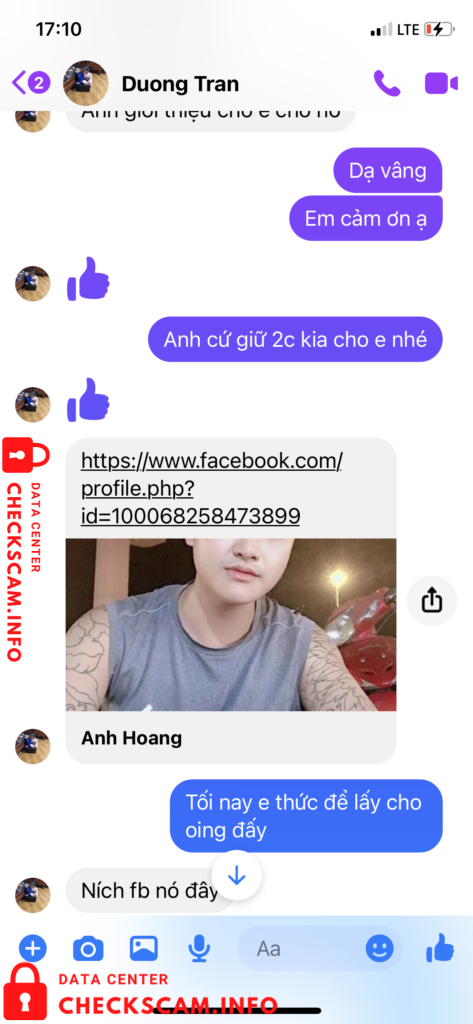 Evidência contra Trần Văn Dương